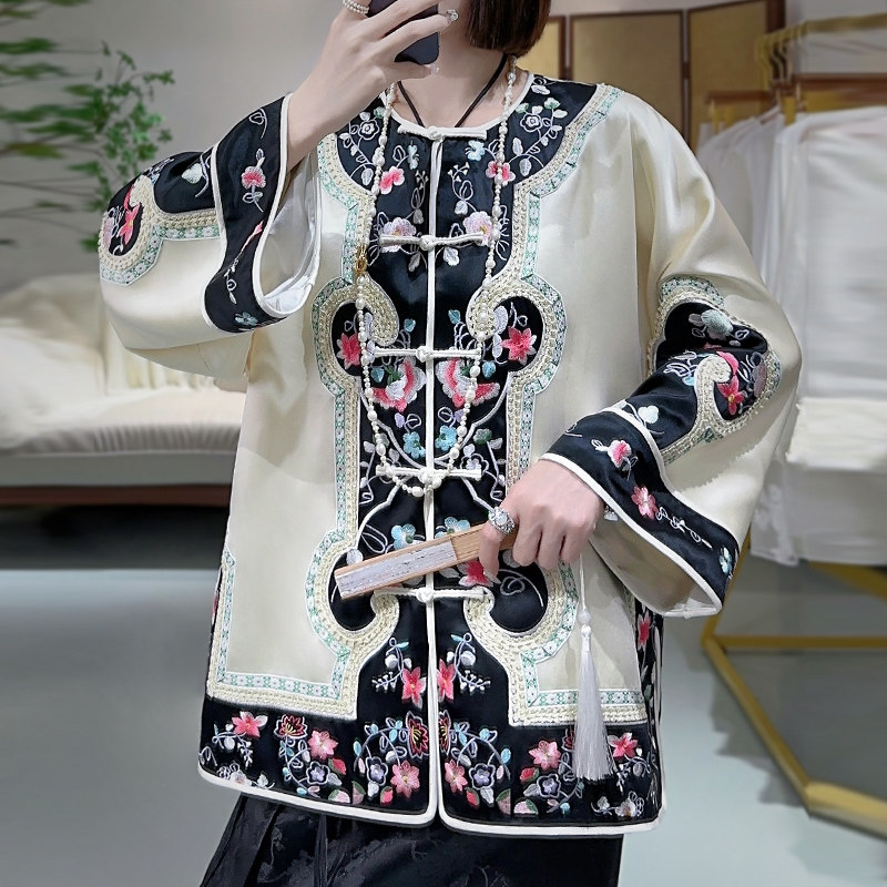 新中式外套唐装国风醋酸古装汉服