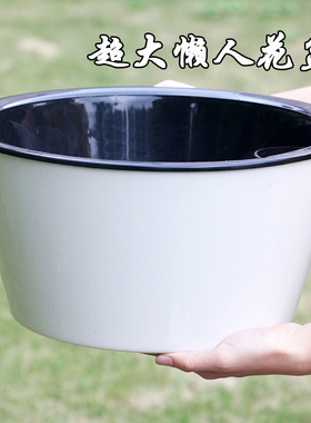 天天特价新款自动吸水懒人阳台花盆特大绿萝花卉花架双层树脂花盆