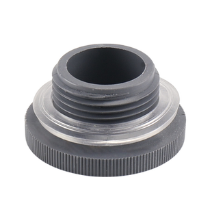 PVC水箱水塔塑料外丝堵头鱼缸出水口外牙堵帽塞子接头管帽加厚帽