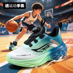 儿童运动鞋男童2026款春夏学生休闲跑步鞋篮球鞋网面透气男童单鞋