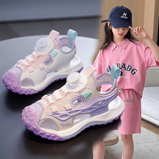 女孩中大童公主鞋 女童包头凉鞋 男儿童运动沙滩鞋 2025新款 软底 夏季