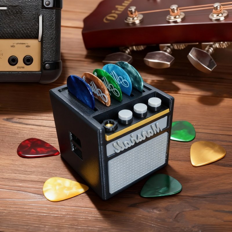 吉他拨片收纳盒便携式拨片收纳架子专用电吉他拨片收纳拨片夹子