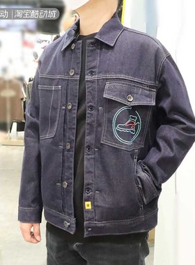 CAT卡特23年男子秋冬季休闲牛仔刺绣外套CM3JAT33071 CM3JAT33081