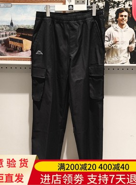 Kappa/卡帕25年冬季男士户外城市休闲运动百搭舒适长裤K0F72AX05A