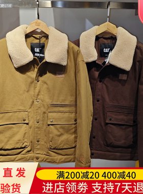 CAT卡特25年秋冬季男潮牌加厚保暖外套飞行夹克羽绒服CO3DWW49221