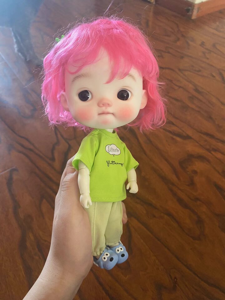 （定制）彩色款springdoll品牌马海毛bobo头假发blythe Qbaby