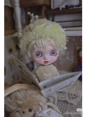 qbaby、点点、Blythe、吉吉奶金色幼幼毛qbaby马海毛假发