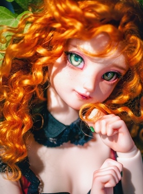 bjd，小布qbaby马海毛Blythe小卷毛假发定制，颜色可