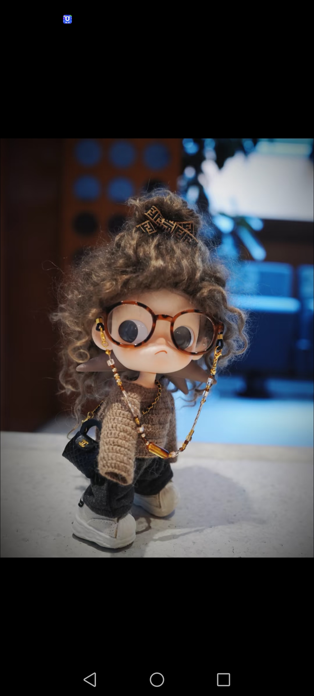 嘎子姐Blythe小布Zsiga头围茶棕色小卷毛假发