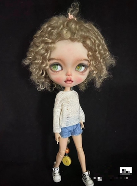 现货Blythe小布qbaby尺寸小啾啾马海毛假发