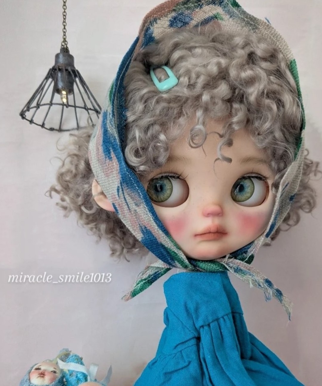Blythe小布泡泡玛特PP MART  Zsiga马海毛灰色假发小卷毛