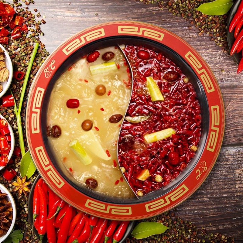 商用火锅锅具火锅店专用锅九宫格子母珐琅鸳鸯三味重庆四川串串锅,厨房/烹饪用具,火锅,淘宝优惠券,粉丝福利购,淘宝优惠卷