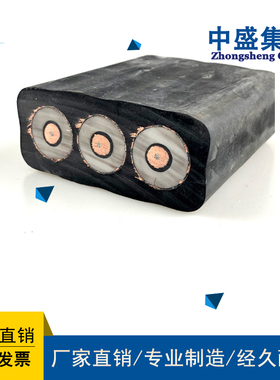 安徽中盛高压扁电缆 YJGCFPB 10KV 3*35+1*19