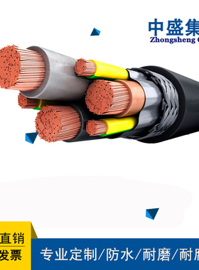 安徽天长市中盛屏蔽交联电力电缆YJVP 5*4