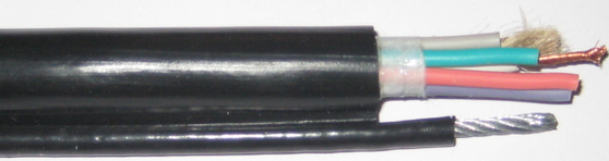 安徽天长市中盛电缆行车手柄控制线 RVV-NBR-500V 3*70