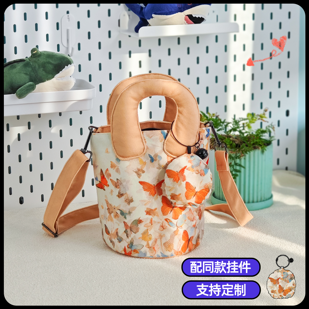 天然卷原创国风水桶包