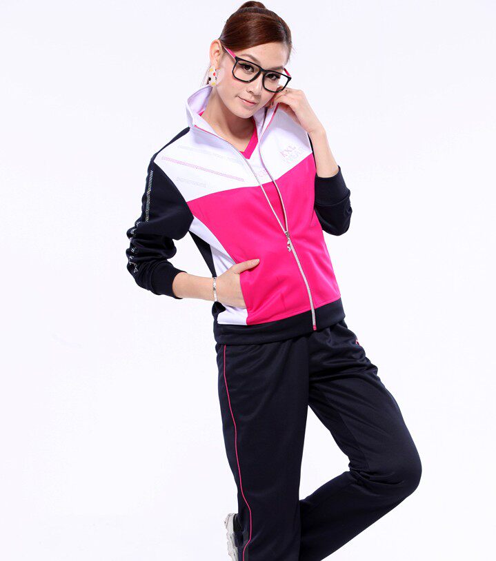 특별 프로모션 한국 실크 3피스 운동복 여성 슬림 스포츠 정장 봄 가을 운동복