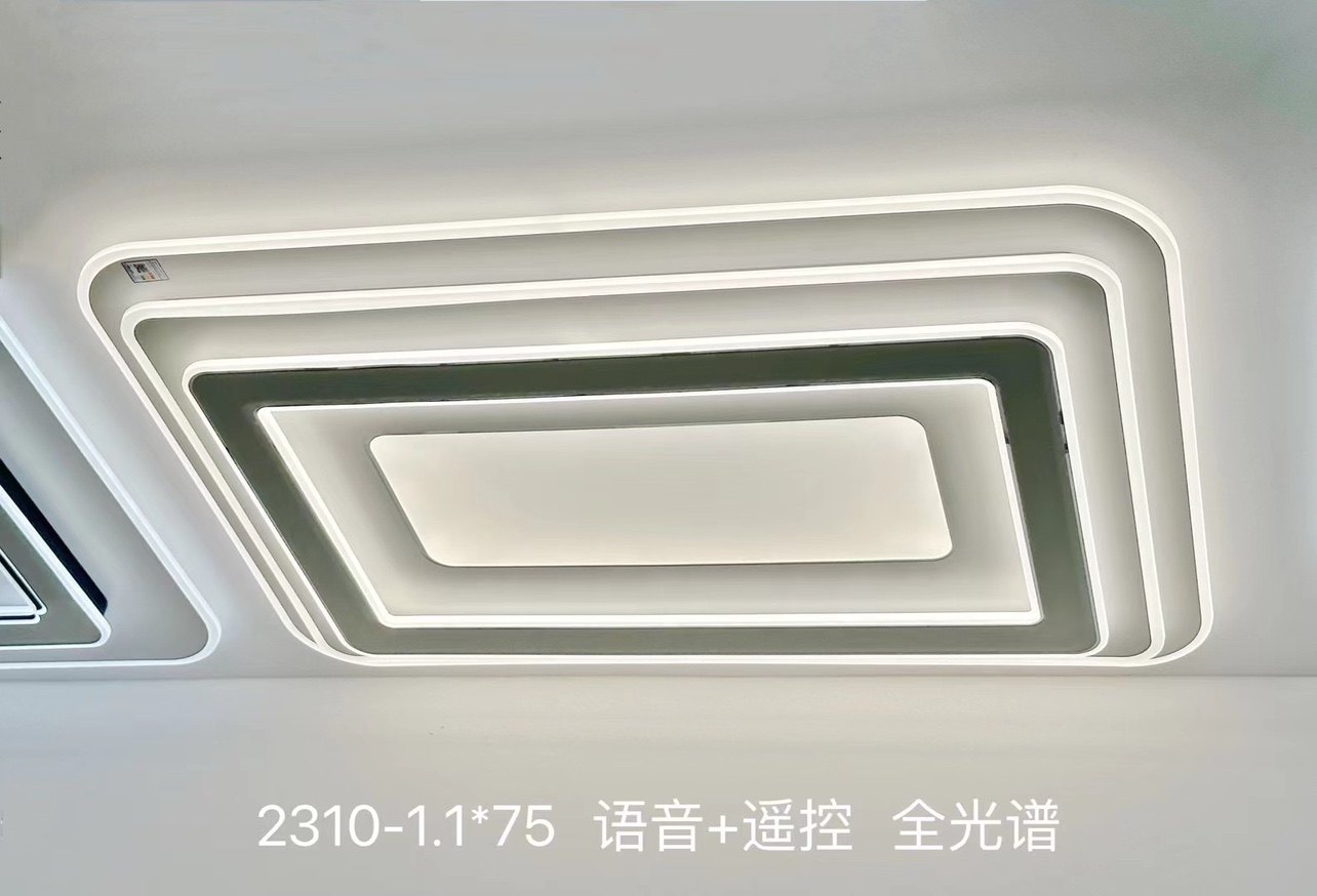 常州灯具城直销新款LED全光普吸顶灯语音全屋定制客厅卧室餐厅灯图片