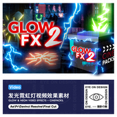 CINE PACKS发光霓虹灯影视特效果视频mov自媒体后期合成设计素材