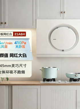 老板黑洞系列21A5H油烟机侧吸小型家用厨房21A16H大吸力烟灶套装