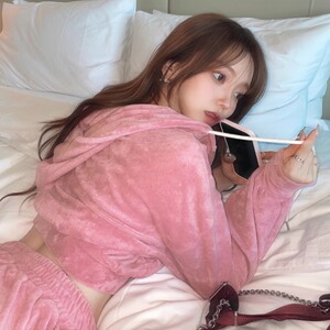 时尚性感运动训练套装韩版连帽舒适高腰显腿长卫衣卫裤两件套女