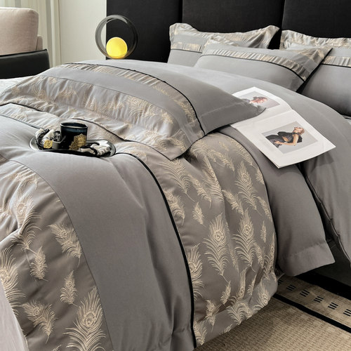 高端轻奢A类纯棉亲肤裸睡四件套