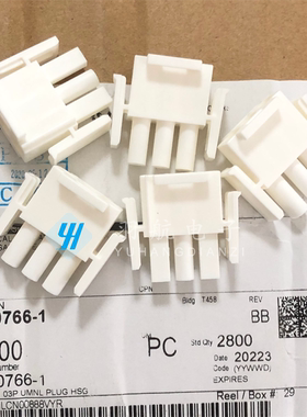 一个起售 AMP/TE连接器 350766-1 3PIN胶壳 6.35mm间距 原装现货