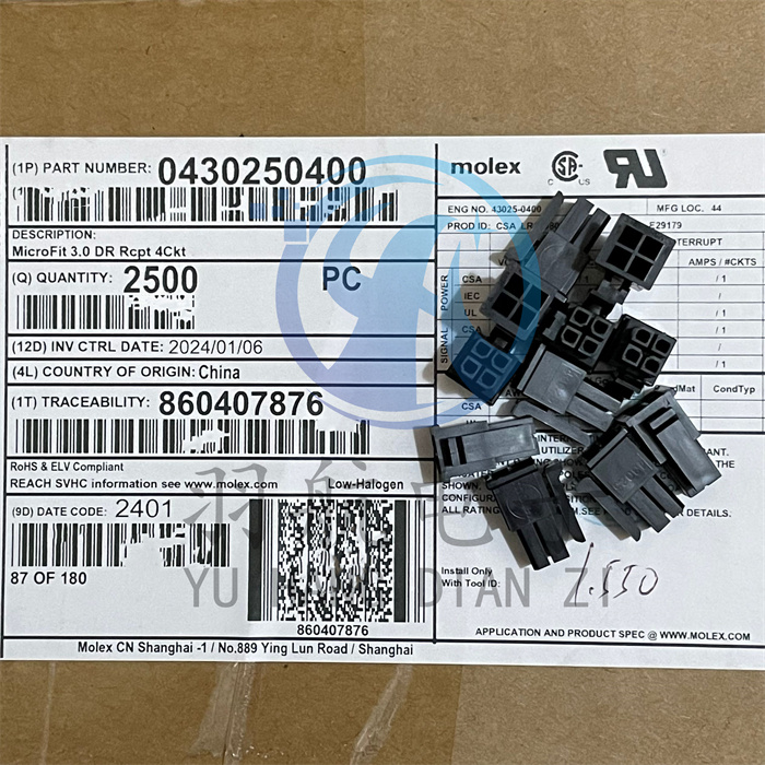 43025-0400连接器molex