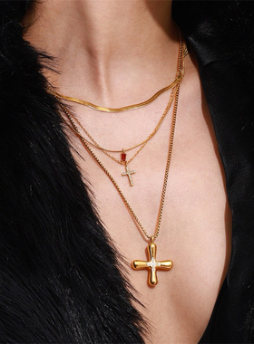 欧美ins个性复古高级感钛钢项链