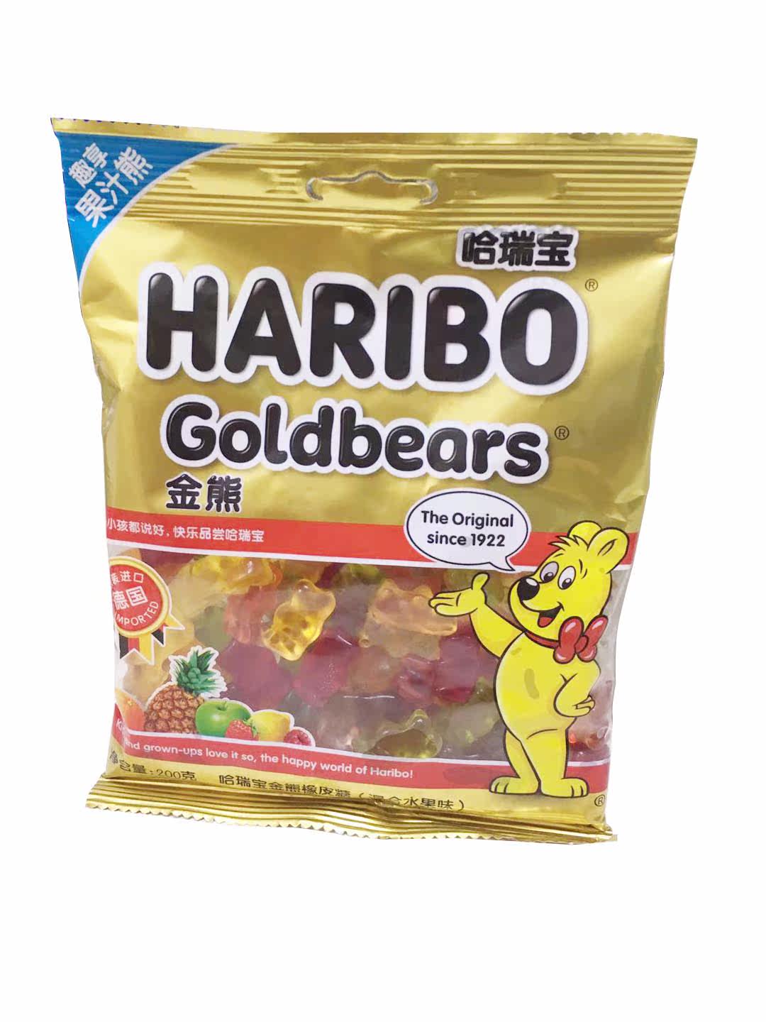 哈瑞宝金熊橡皮糖软糖（混合水果味）Haribo gold bear gummy在类目 零食/坚果/特产, 糖果零食/果冻/布丁, 糖果中 - 来自Buy2taobao.com提供专业的淘宝代购服务