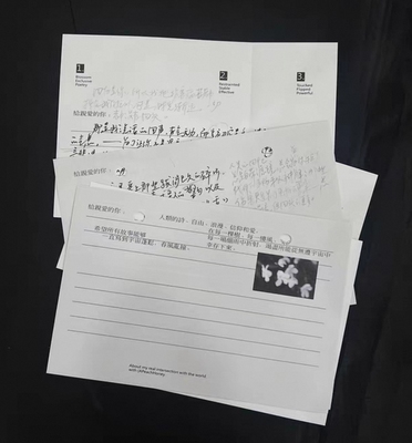 soii手帐分装|APeachHoney 4款素材纸便签《分身书信》10*15cm