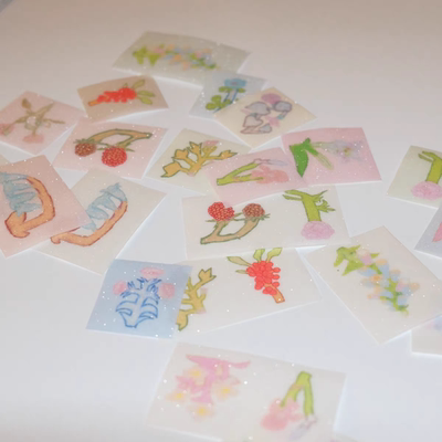 soii手帐分装|Nemosissy 胶带《花花bloom》拉丝闪砂