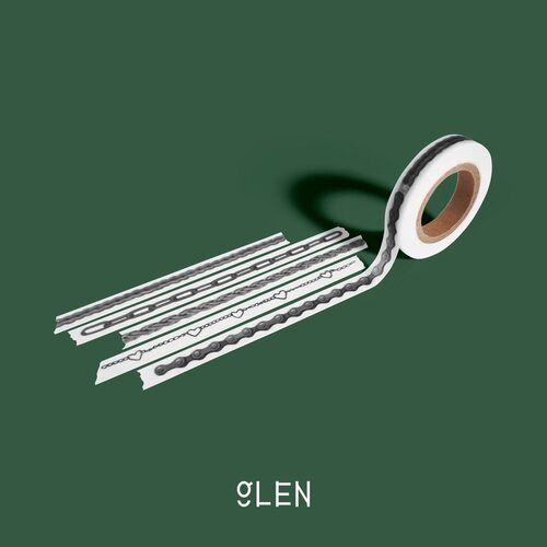 soii手帐分装|韩国 glen 胶带 8mm连接 和纸