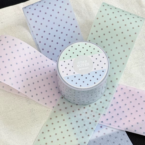 soii手帐分装|人生磁带Lifetape 硫酸纸卷《star notes》
