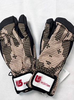 burt家女款滑雪手套闷子小码外贸夹棉防风防水掌心防滑耐磨