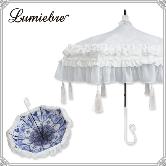 lumiebre日本长款蕾丝宝塔伞