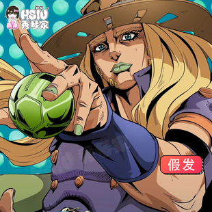飙马野郎 奇妙冒险 JOJO 第七部 杰洛 齐贝林cos假发 SBR 秀琴家