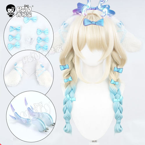 秀琴家 王者 瑶cos假发大耳狗之梦 玉桂狗 三丽鸥 手持法杖