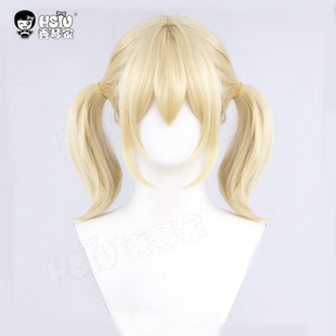 秀琴家世界计划缤纷彩色舞台小豆泽心羽cos假发 蓬蓬丝Z字扎法