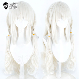 秀琴家 巧克甜恋cos 猫娘 御园莓华cosplay假发 米色混蓬丝长假毛