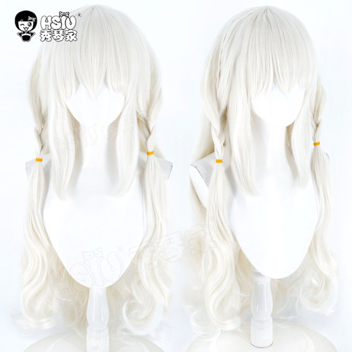 秀琴家 巧克甜恋cos 猫娘 御园莓华cosplay假发 米色混蓬丝长假毛