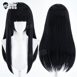 秀琴家 我在惊悚游戏里封神cos刘佳仪cosplay假发 小女巫黑长直
