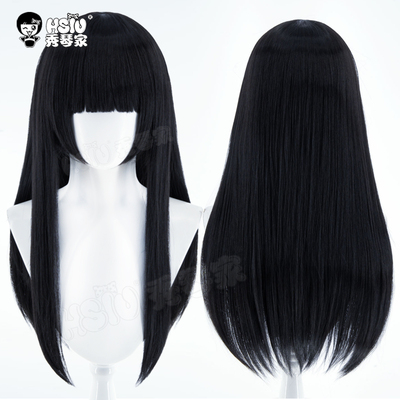 秀琴家 我在惊悚游戏里封神cos刘佳仪cosplay假发 小女巫黑长直