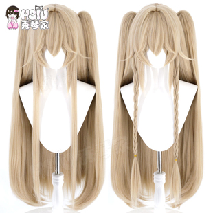 碧蓝航线 安克雷奇cos假发 礼服连衣裙 旗袍双马尾 睡衣混蓬蓬丝