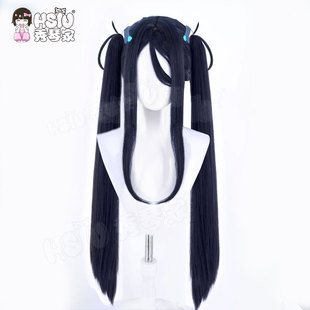 秀琴家 碧蓝档案 爱丽丝cos假发 爱丽丝临战 双马尾分体混蓬