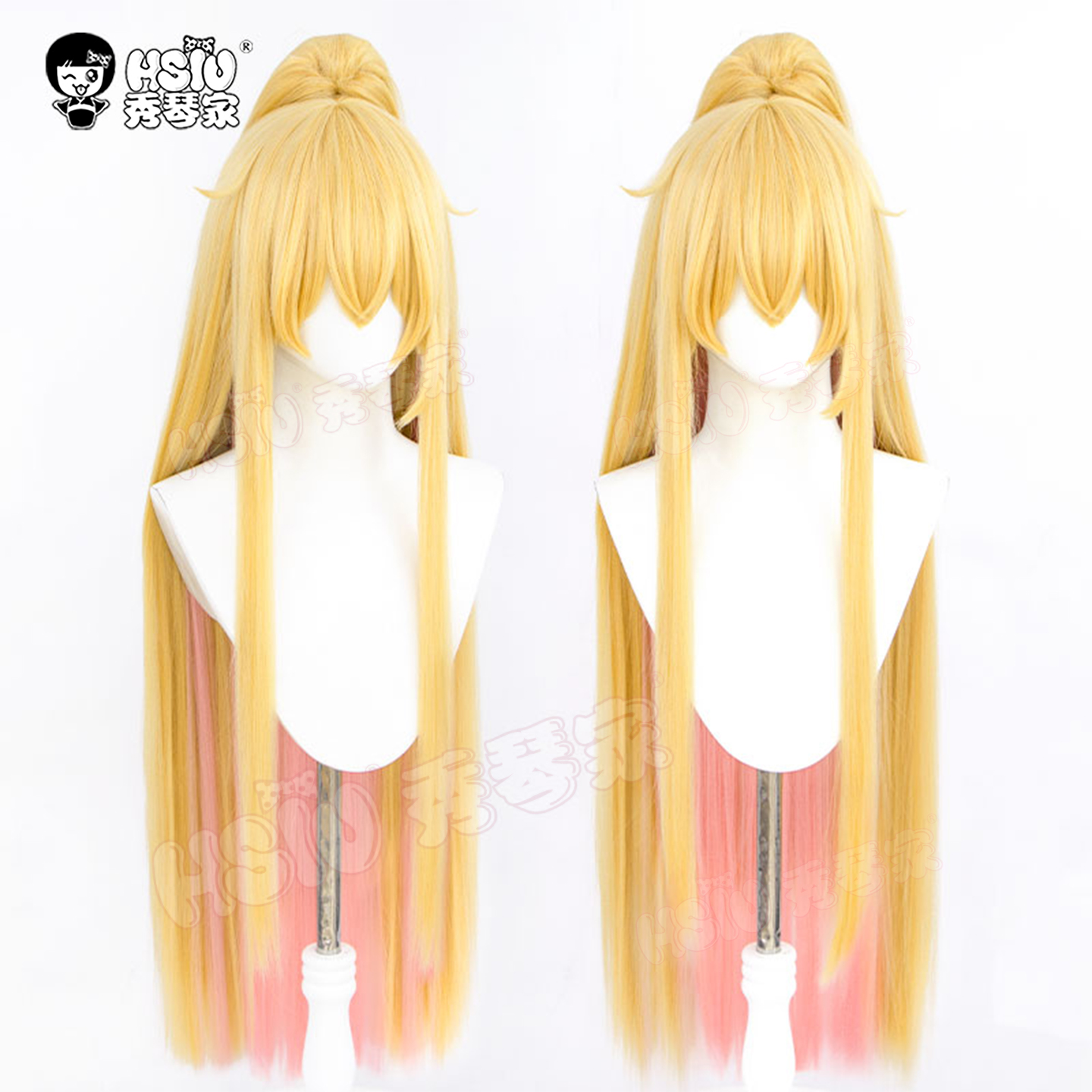 秀琴家龚常胜cos假发虎口夹马尾