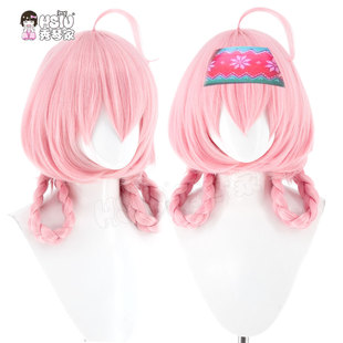 秀琴家 澄闪喜夜侍者cos假发 发带发饰 明日方舟 圣诞节