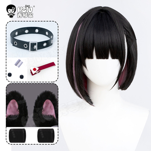 秀琴家 蔚碧蓝档案 杏山和纱cos假发 千纱 耳饰配饰 手作兽耳道具