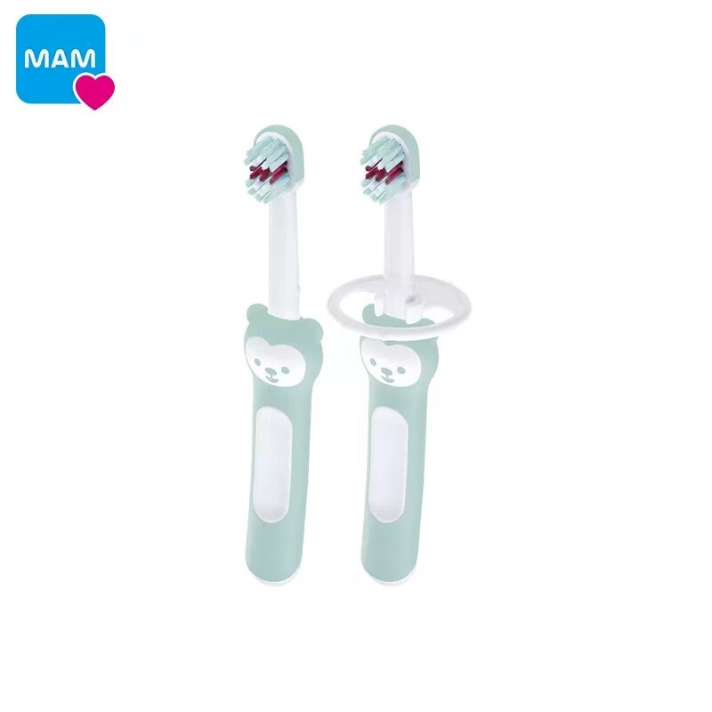 宝宝启蒙牙刷适合6+宝宝使用/软毛/MAM美安萌启蒙牙刷