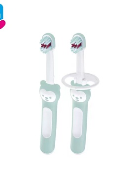 宝宝启蒙牙刷适合6+宝宝使用/软毛/MAM美安萌启蒙牙刷